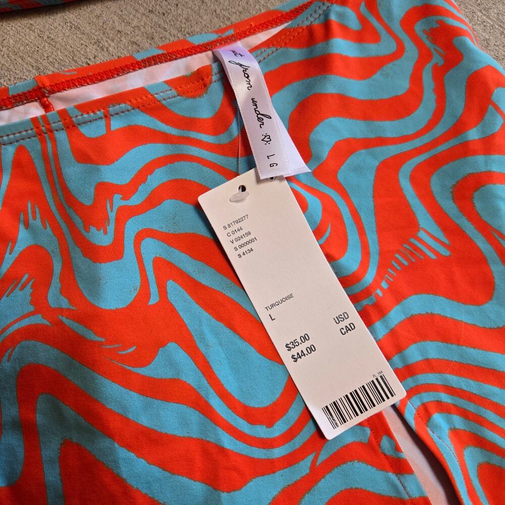 Urban Outfitters Bikini Swim Set Y2K Echo Mini Skirt Cover Up Tie Top L NWT 90s - Picture 3 of 5